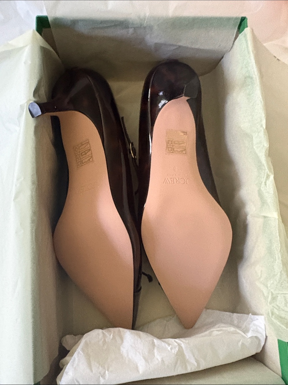 J. Crew Women's Dark Brown Pointed Mary Jane Flats - Picture 3 of 7